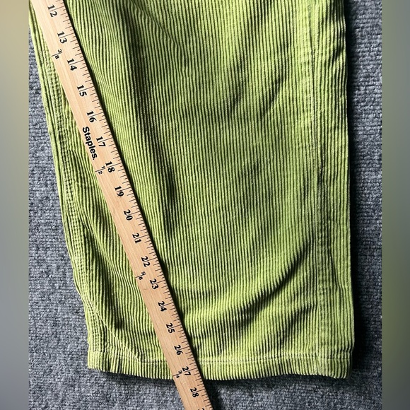 Urban Outfitters Lime Green High Rise WideLeg Jeans Y2K Street Wear Sz 31 (30”) - Picture 2 of 13
